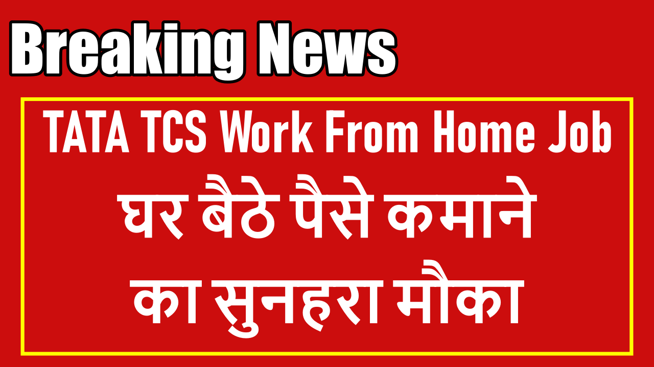 TATA TCS Work From Home Job